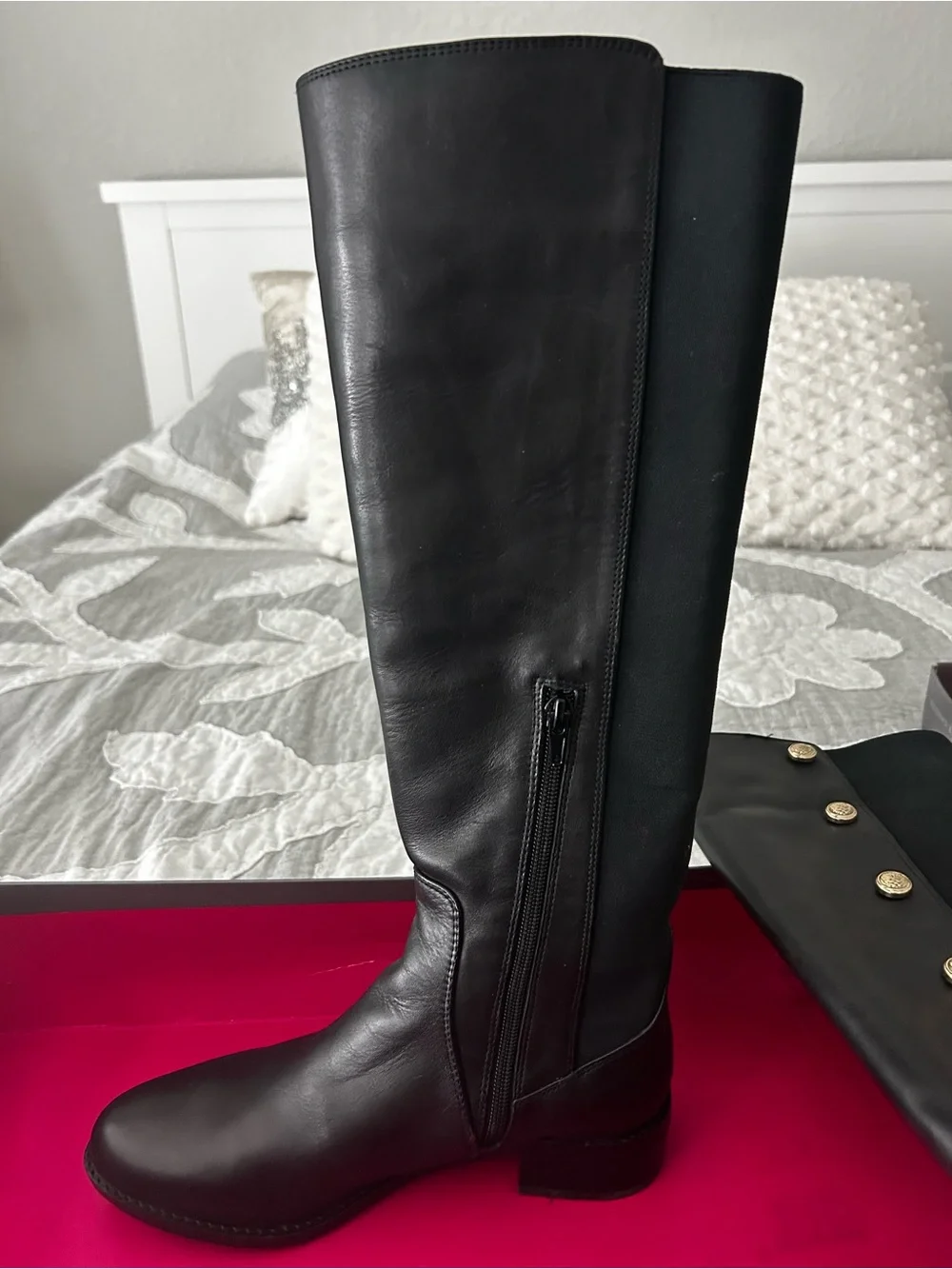 Vince Camuto Black Over-the-Knee Boots